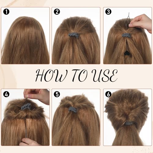 HJZHII 20Pcs Quick Topsy Hair Beader Set, Loop Threader & Braiding Tools