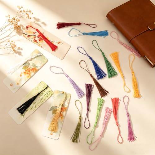 20 Color Mini Tassel Set for Bookmark Crafting – 100pcs Mix