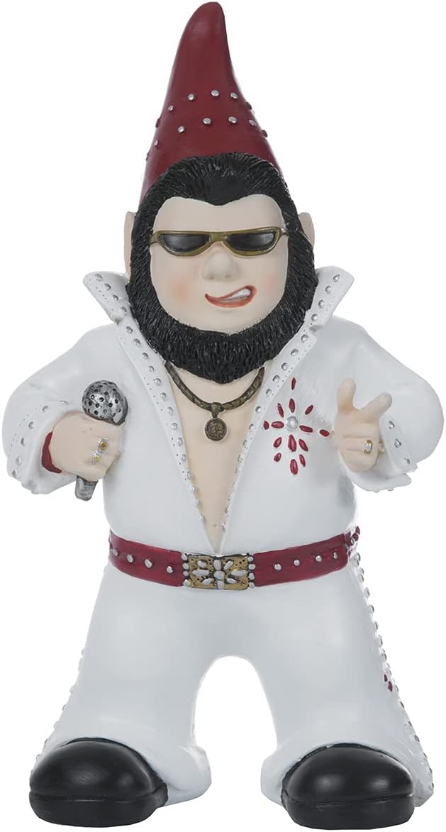 Singer Gnome Garden Statue - Large Outdoor Resin Dwarf Figurine for Patio & Yard Decor | Unique Gift