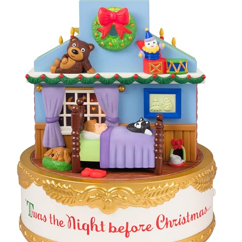 Night Before Christmas Light-Up Rotating Ornament with Sound - 2026 Variation
