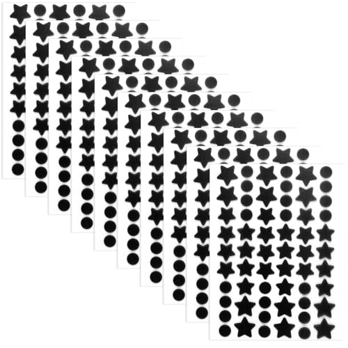 Gosknor 600pcs Black Pimple Patches - Star & Round Acne Spot Dots Stickers