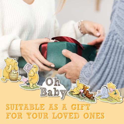 Winnie Bear Baby Shower Cutouts & Hanging Banner Party Decorations