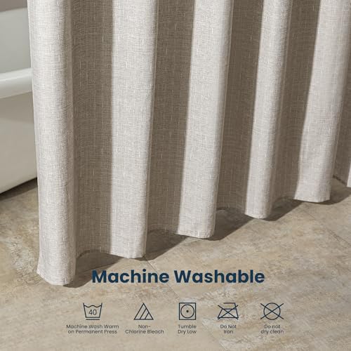 SLEEP ZONE Waterproof Shower Curtain 72x72 Inches Bathroom Decor Geometric Design
