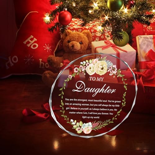 Daughter Christmas Ornament - High-Quality Glass Keepsake Gift