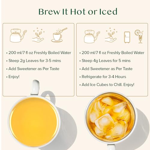 VAHDAM Turmeric Saffron Herbal Tea Loose Leaf - 100g Blend