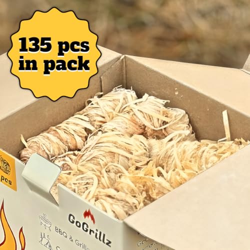 70pcs Fire Starter ? Pine Wool & Natural Wax for Quick, Eco-Friendly Ignition of Grills, Fireplaces, Fire Pits & BBQs