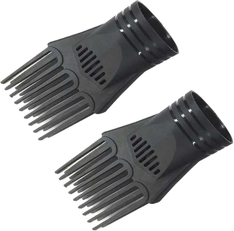 Hair Dryer Comb Attachment 2Pcs Universal Blow Dryer Nozzle for Curly Hair