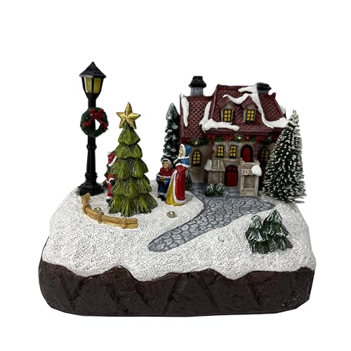 Christmas Village Houses Scene Lighted Figurine - Indoor Holiday Decor - Winter Gift - Variation of THIS listing