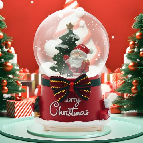 Christmas Snow Globe Lantern Musical with Santa Claus & Elk - 2 Variations