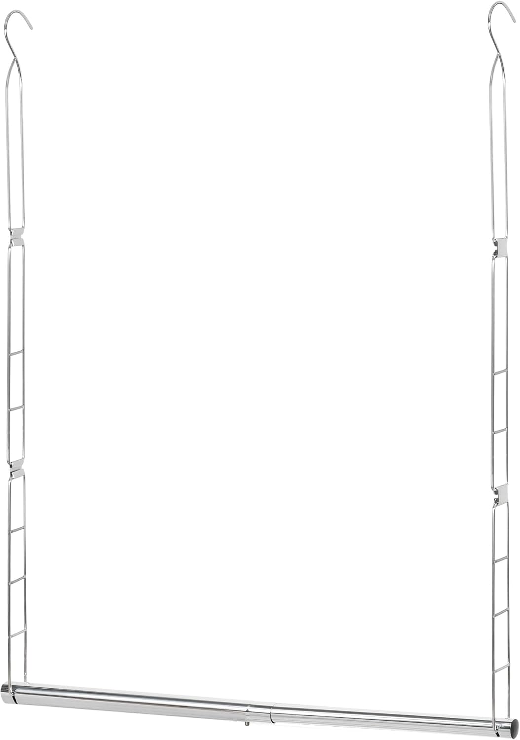 Storage Maniac Adjustable Closet Hanging Rod - Space-Saving Organizer for Clothes | Chrome Finish, 1 Pack