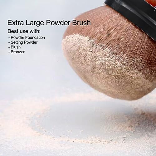 DRIPOO Extra Large Self Tanning Kabuki Brush for Face and Body