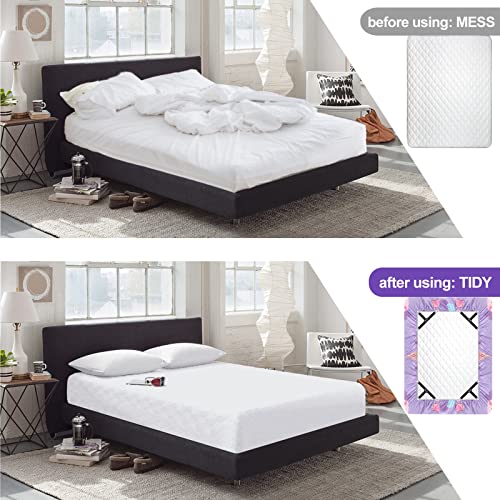 Adjustable Bed Sheet Fasteners - 4PCS Triangle Strap Clips