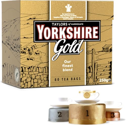 Yorkshire Gold Black Tea Bags - 200 Count (Individually Wrapped)