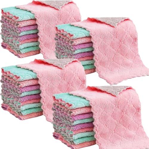 Reusable Microfiber Kitchen Cleaning Cloths - Super Absorbent 32 Pack