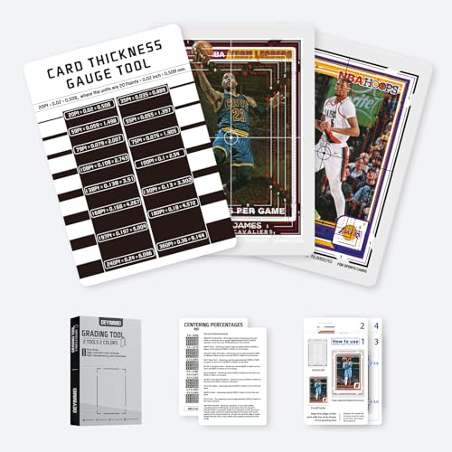 Deyimmei Sports Card Grading Tool Set - Centering & Thickness Measurement