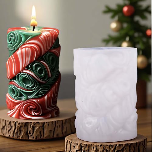 Silicone Wave Spiral Candle Mold for Resin Soap and Craft Making