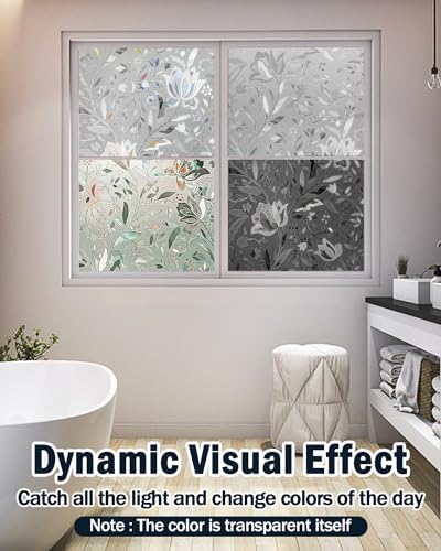 LOVEPEA Frosted Window Privacy Film with Installation Tools - 17.5 x 78.7 Inch