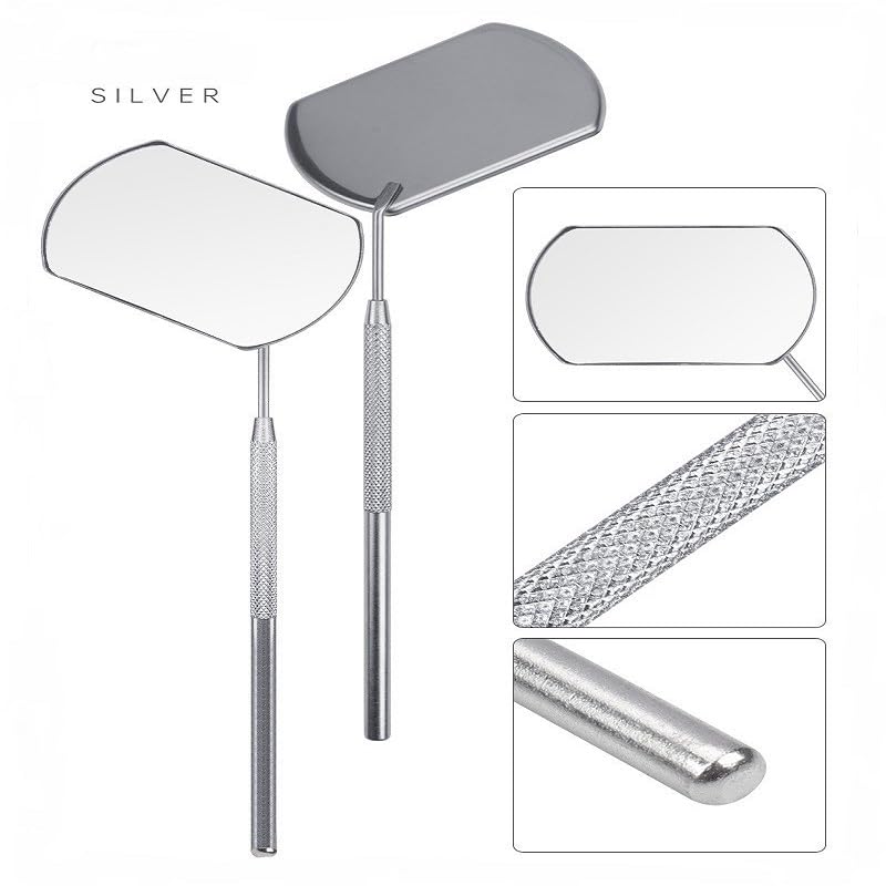 Yimart Stainless Steel Eyelash Extension Mirror with Detachable Long Handle