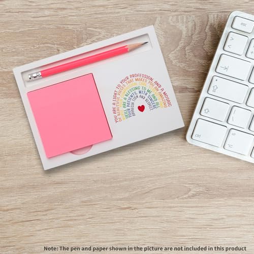 Inspirational Rainbow Desk Organizer for Nurses - Heart Design Gift