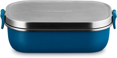 Le Creuset Stainless Steel Lunch Box - 30 oz. | Stylish Deep Teal Design for On-the-Go Meals