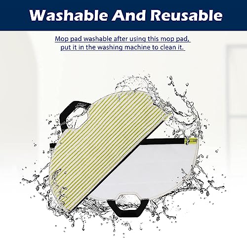 Goodsby 2 Pack Reusable Washable Mop Pads for Shark AI Ultra 2-in-1 Robot Vacuums