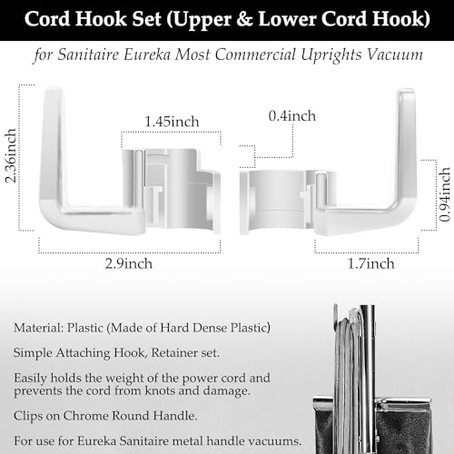 Eureka Sanitaire Vacuum Cord Handle Hook Set (3-Pack) - Beige