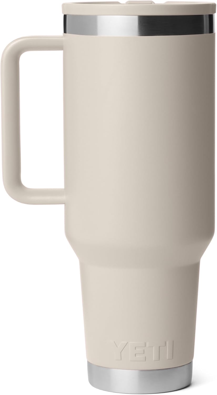 YETI Rambler 40 oz Travel Mug - Stainless Steel, Vacuum Insulated, Leakproof & Cup Holder Friendly