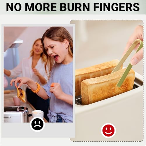Mini Bamboo Tongs - 20 Disposable Wooden Tongs for Charcuterie