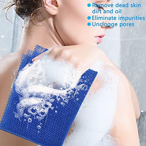 3-Piece African Exfoliating Net Sponge Set - Long Bath Wash Scrubber