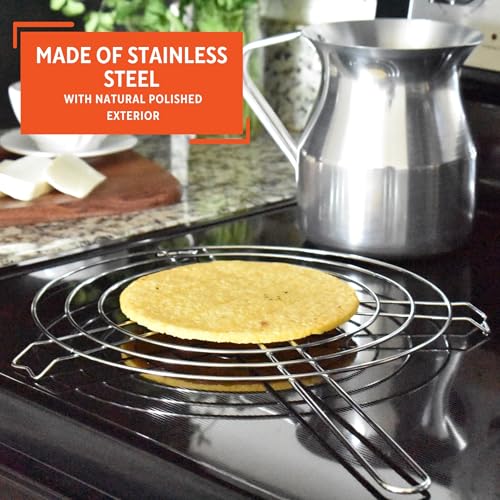 IMUSA 11-Inch Arepa Grill - Aluminum Cookware for Tortillas