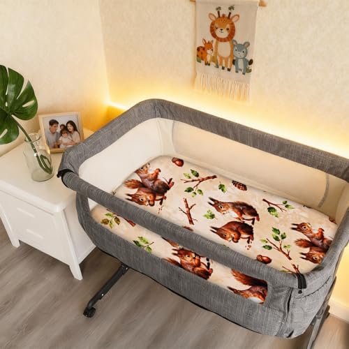 Ultra-Soft Stretchy Bassinet Sheets, 2-Pack Universal Fit for Baby Bassinets