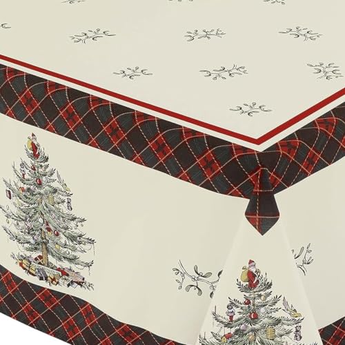Spode Rectangular Tablecloth 70 x 52 Inches Holiday Festive Dining