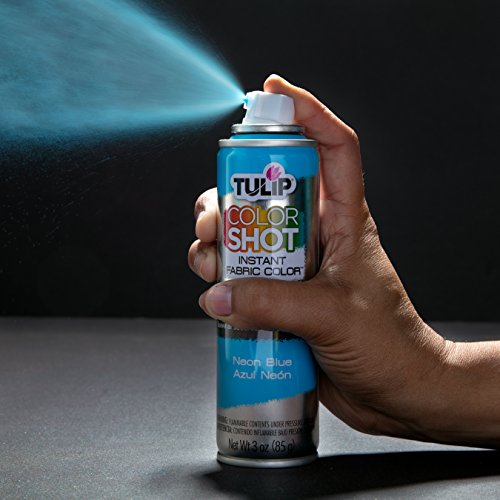 Tulip ColorShot Neon Blue Fabric Spray Paint - 3oz Permanent Color