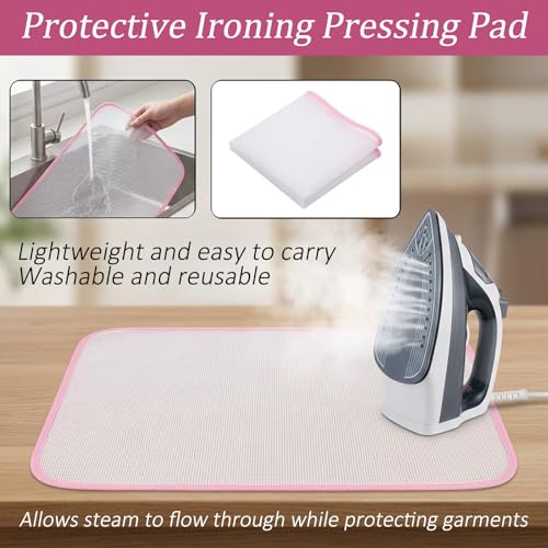 4 Pack Heat-Resistant Ironing Pressing Pads Mesh Cloth for Garment Protection