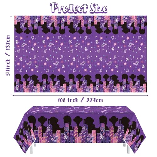 Korean Pop Music Table Cloths - 3 Pack for Parties & Events