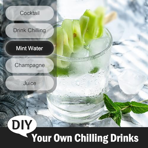 DclobTop Black & White Ice Cube Trays - 3 Pack, BPA-Free, Easy Release