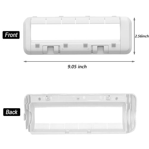 Frexusuent Main Brush Cover Replacement for Dreame L10S Ultra, L10 Ultra, S10, L20 Ultra, X30 Ultra Robot Vacuum Cleaner， X30 Ultra Main Brush Cover Accessories
