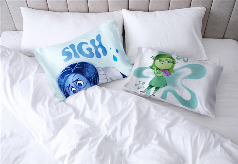Jay Franco Disney Inside Out Sadness Satin Pillowcase, Standard 20x30 Blue