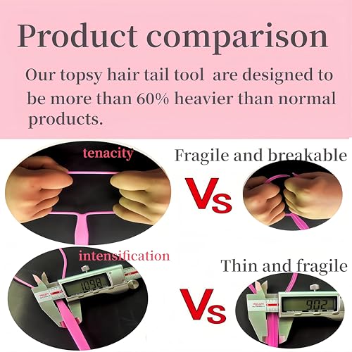 Topsy Tail Hair Styling Tool Set - 8 Piece Ponytail Maker Loop