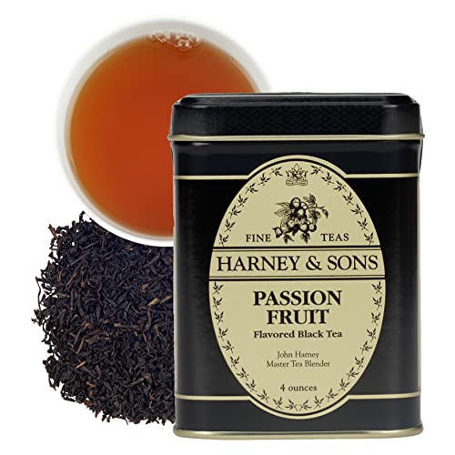 Harney & Sons Passion Fruit Black Tea Tin - 4 oz Loose Leaf