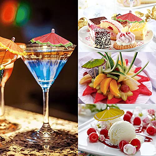 20 Pieces Cocktail Umbrella Picks for Drinks & Appetizers