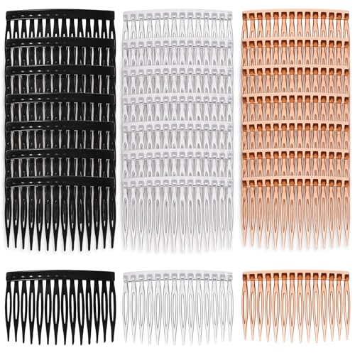 Vin Beauty 24 Pcs Plastic Hair Side Combs 14-Tooth French Twist Combs