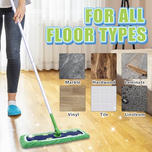 2 Pack XL Microfiber Mop Pads for Swiffer XL Mop – Reusable Wet & Dry Cleaning