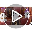 BOARDFEB Halloween Shower Curtain Hooks, White Ghost Set - 12 Pcs