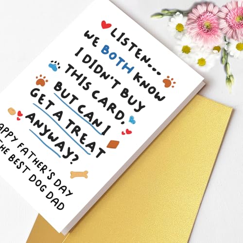 Funny Dog Dad Father's Day Card - Heartfelt Message for Pet Lovers