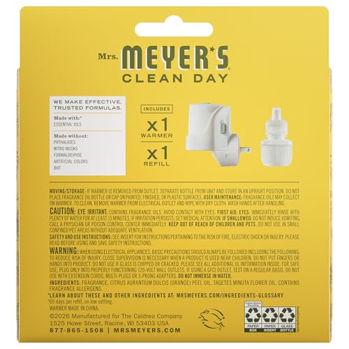 Mrs. Meyer's Clean Day Dandelion Scented Oil Diffuser Kit - 0.67 Fl Oz