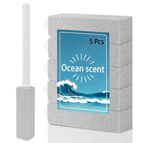 Ocean Scent Pumice Stone Toilet Bowl Cleaner with Long Handle