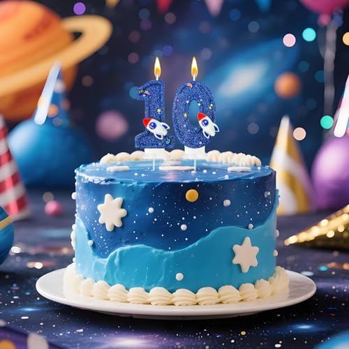 Astronaut Birthday Candle - Space-Themed Cake Topper for Boys
