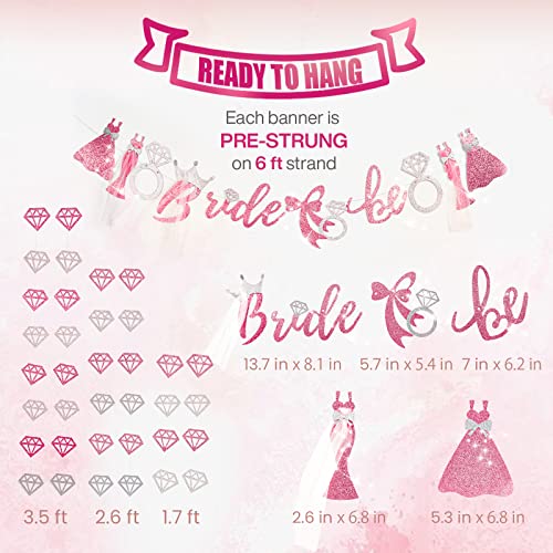 Rose Gold Bachelorette Banner & Diamond Garlands Set