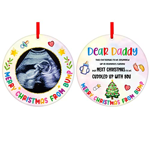 Ultrasound Picture Frame Christmas Ornament for Expecting Parents